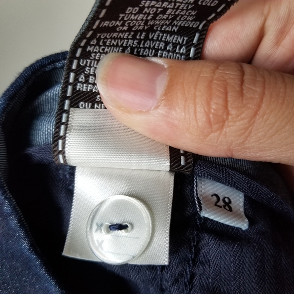 7 For All Mankind Denim-Look Slim Cropped Chino Rare - Picture 12 of 13